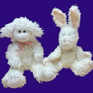 Boyd’s Bears Tallulah Baahead J.B. Bean Lamb 1985-1990 & Bunny Rabbit 1986-2000